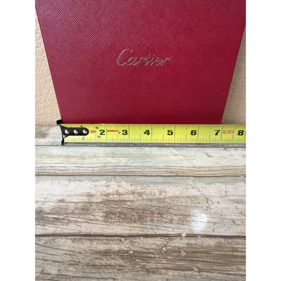 Set of 3 Cartier Red Presentation Jewelry Boxes Gold Logo - Empty - Picture 16 of 16